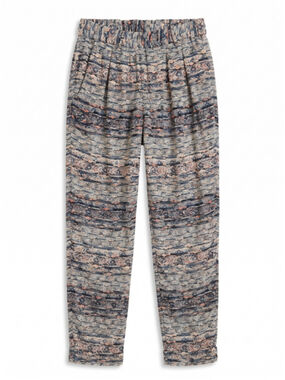 ISABEL MARANT Silk Blend Edilon Ika Print Blue Pants Sz 40 M